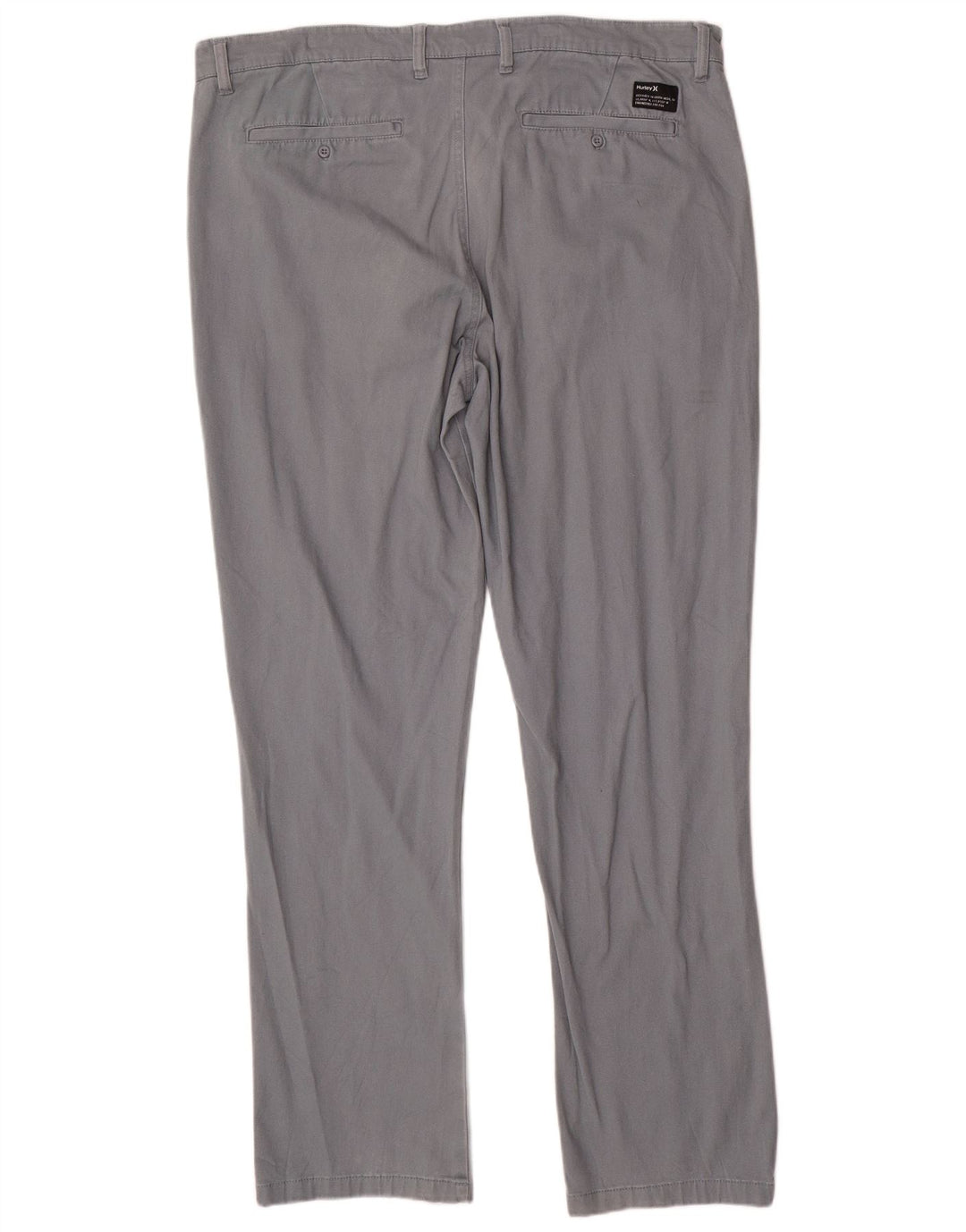 Pantaloni chino drepți pentru bărbați HURLEY L36 L32 bumbac gri