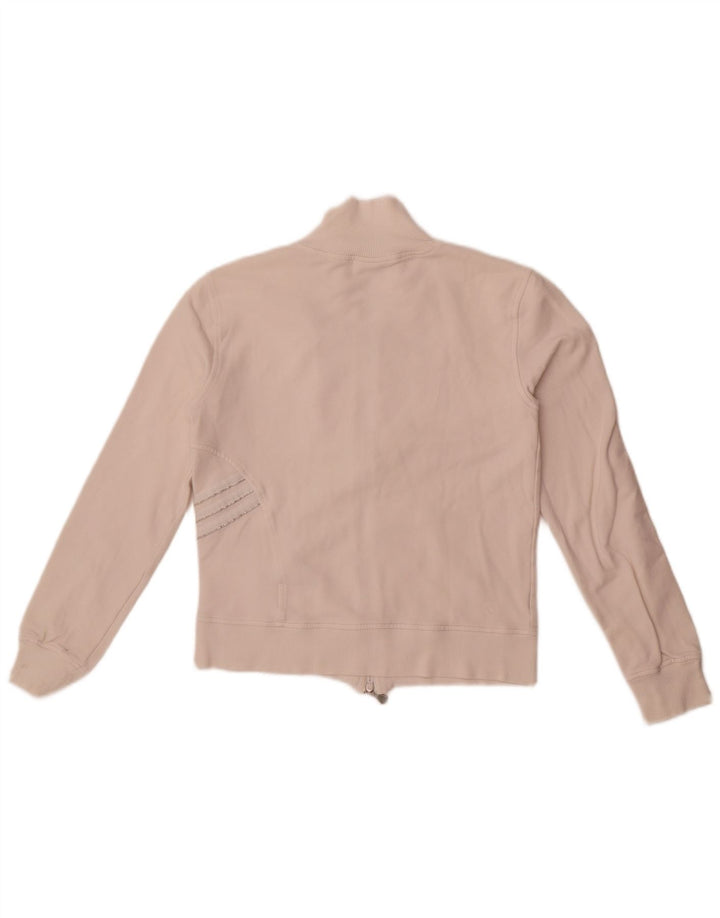 Jachetă Adidas Crop Trening Top Jacket UK 10 Bumbac alb mic