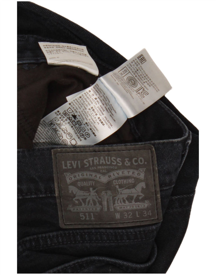 Blugi 511 Slim LEVI'S pentru bărbați L32 L34 Bumbac bleumarin