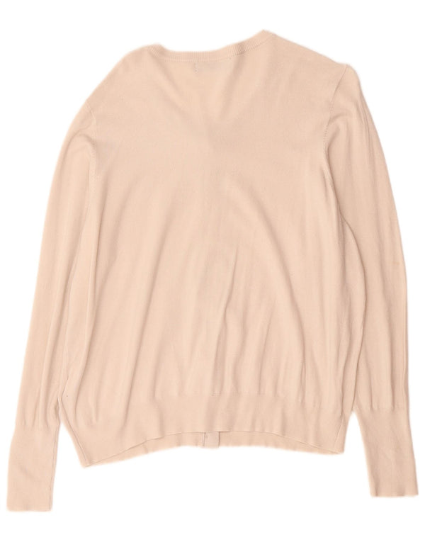 Pulover cardigan pentru femei Marks & Spencer UK 20 2XL Bej Viscoză