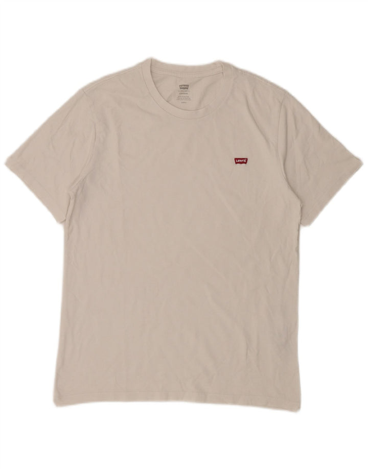 Tricou standard pentru bărbați LEVI'S Top mic din bumbac alb