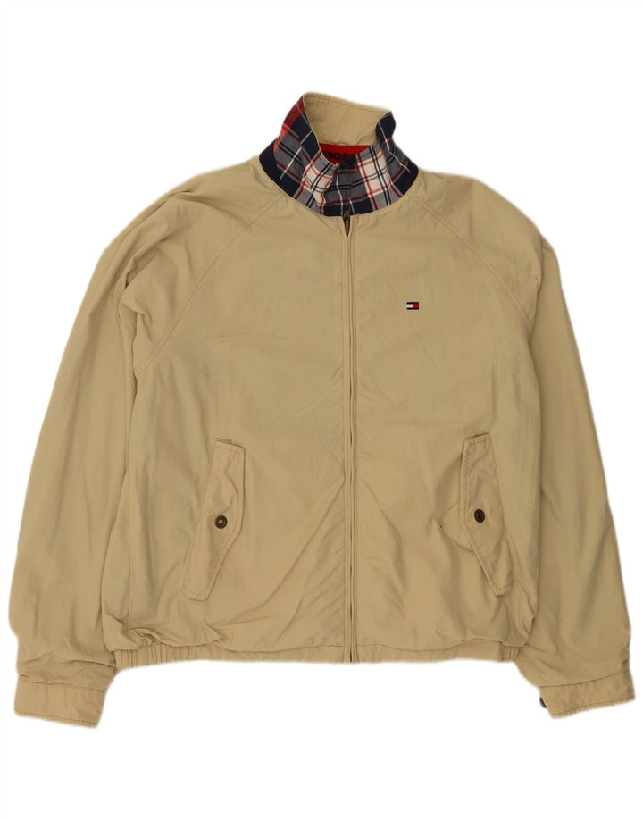 Jachetă reversibilă pentru bărbați TOMMY HILFIGER Marea Britanie 38 Mediu Navy Blue Check Blue