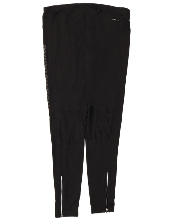 Leggings NIKE Dri Fit Graphic pentru femei UK 18 XL Poliester negru