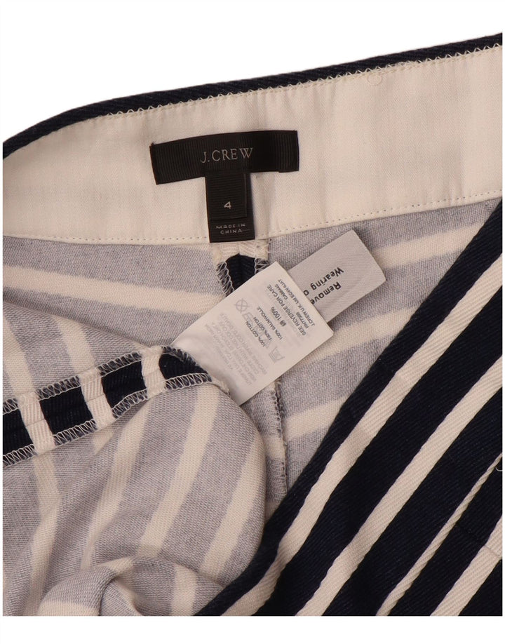 Pantaloni caldi pentru femei J. Crew US 4 Small W28 Bumbac cu dungi negre