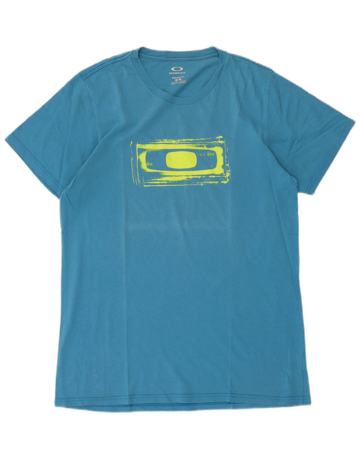 Tricou grafic OAKLEY pentru bărbați, cu croială normală, Top Medium Blue