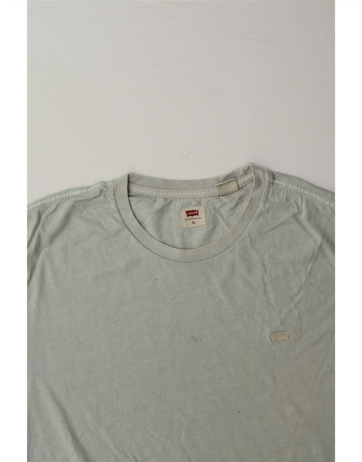 LEVI'S Mens T-Shirt Top XL Blue Cotton Vintage Levi's and Second-Hand Levi's from Messina Hembry 
