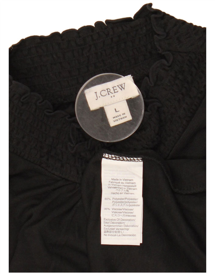 Bluză cu mânecă lungă pentru femei J. CREW UK 16 Poliester negru mare