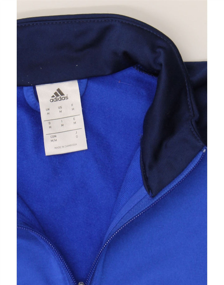 ADIDAS Mens Tracksuit Top Jacket Medium Blue Colourblock Polyester Vintage Adidas and Second-Hand Adidas from Messina Hembry 
