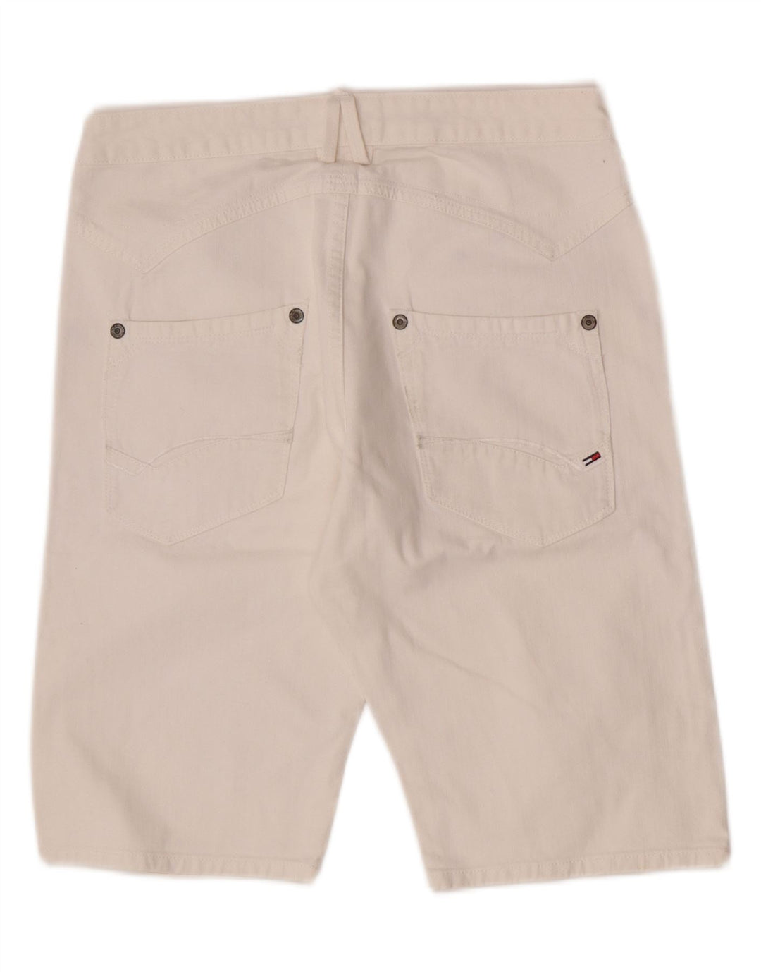 Pantaloni scurți din denim pentru bărbați Tommy Hilfiger W32 bumbac alb mediu