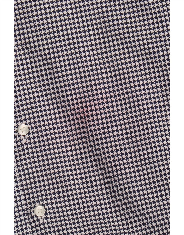 Cămașă pentru bărbați Calvin Klein Mărimea 38 15 Mediu bleumarin Houndstooth Designer