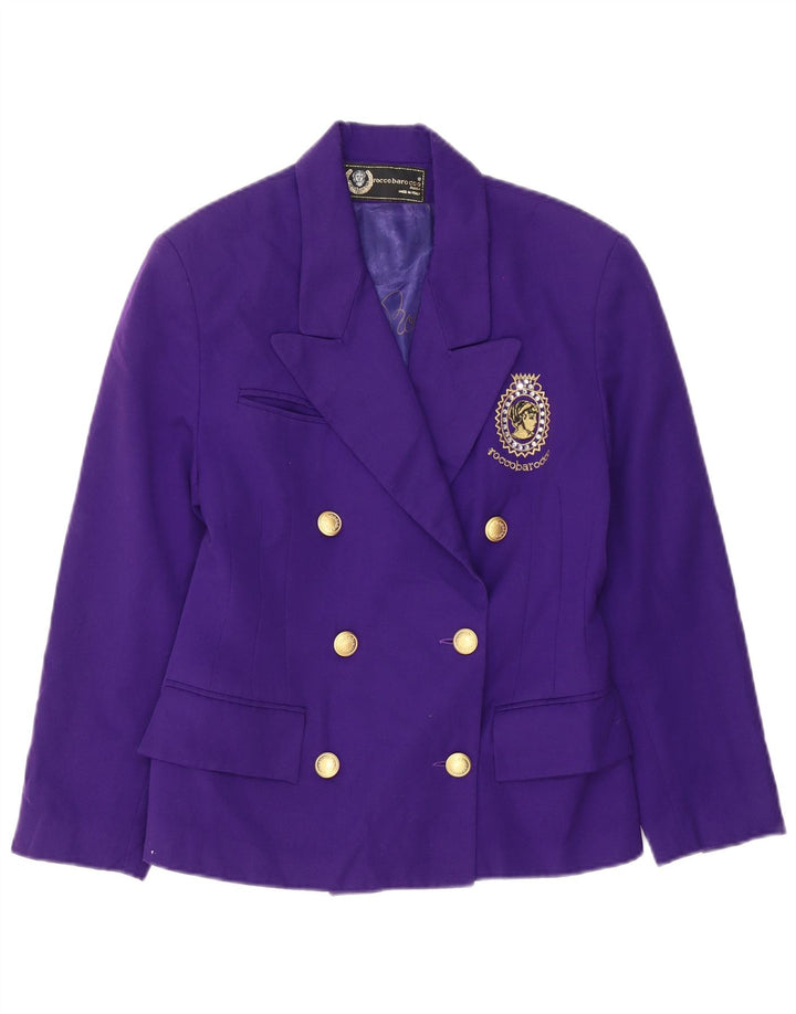 ROCCOBAROCCO Jachetă Blazer pentru Femei la Dublu Breasted IT 42 Mov Mediu