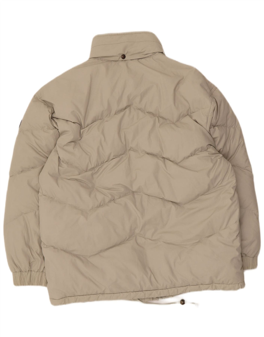 Jachetă căptușită cu glugă vintage pentru bărbați UK 42 XL poliester bej