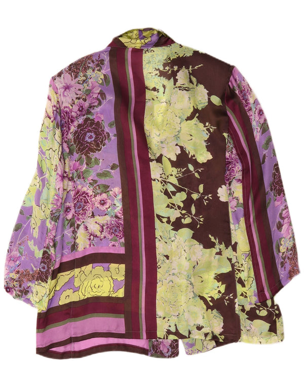 Piero Moretti Bluză cămașă cu mâneci 3/4 pentru femei IT 54 3XL Multicolor Floral
