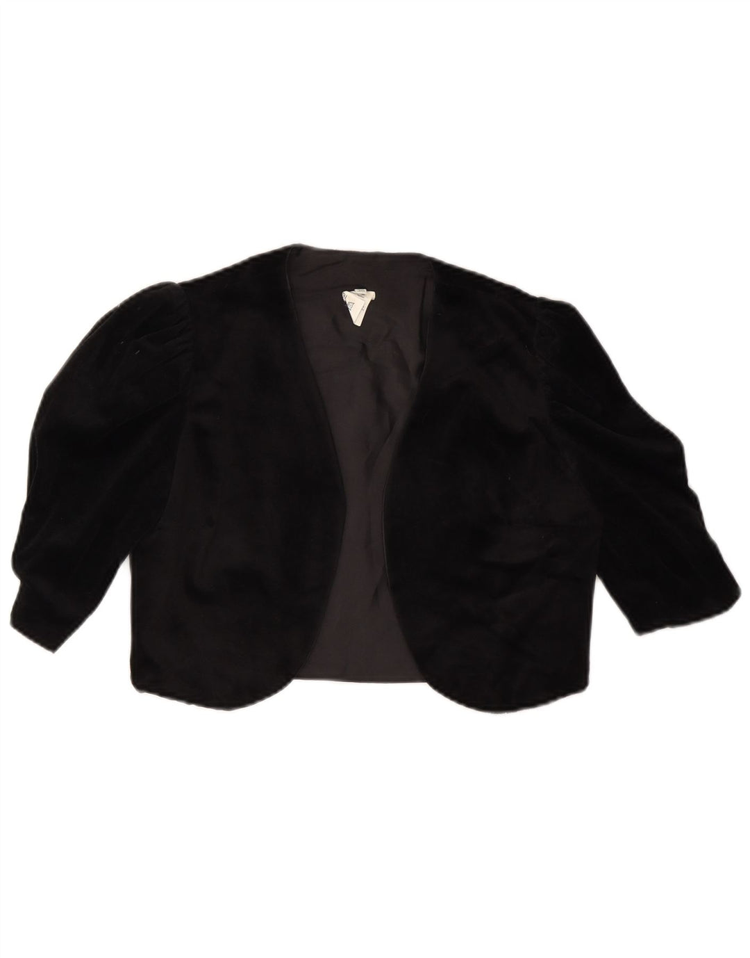 Jachetă Bolero deschisă pentru femei VINTAGE IT 36 XS Triacetat negru