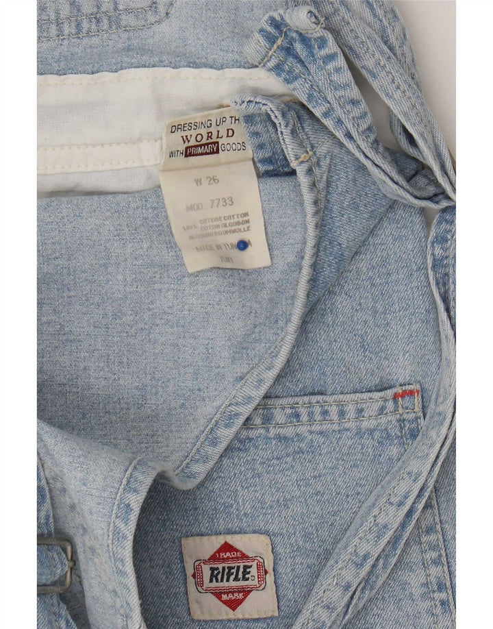Rifle Salopete pentru damă Pantaloni scurți din denim W26 Small Blue Bumbac