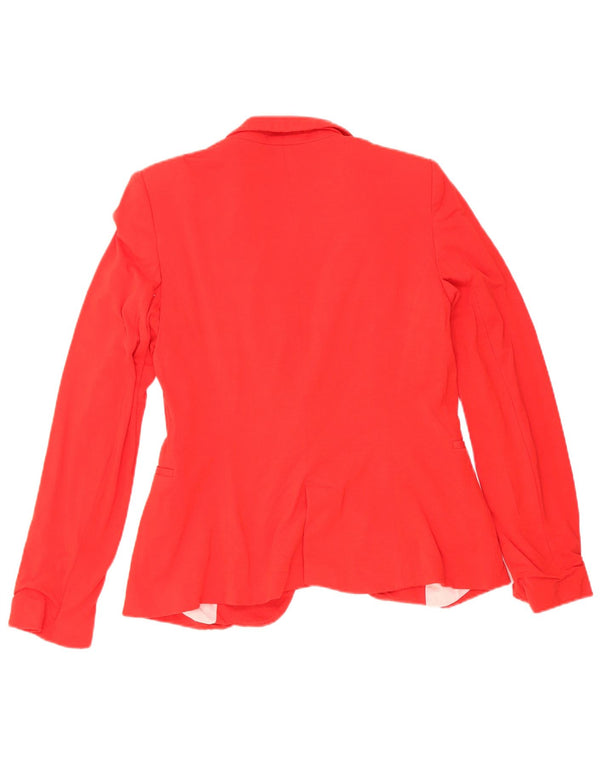 Sacou blazer pentru femei Zara, cu 1 nasture, UK 12 Medium Red Acetat