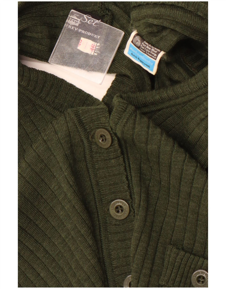 LODENFREY Pulover cardigan fără mâneci pentru femei EU 46 XL Verde