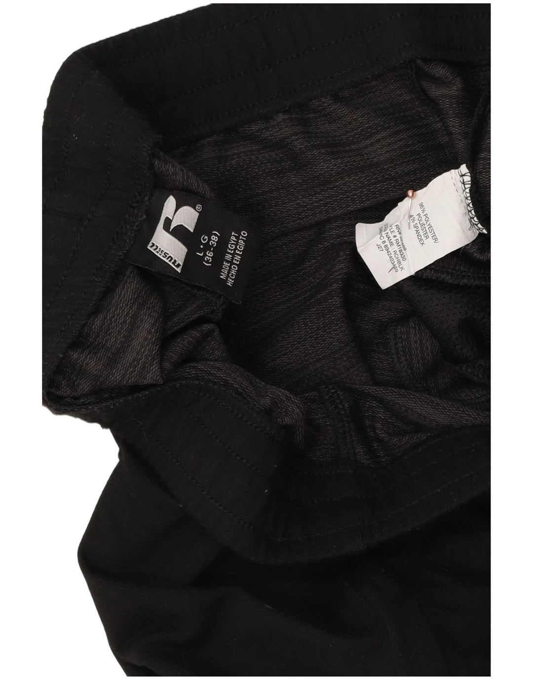 RUSSELL ATHLETIC Pantaloni de trening pentru bărbați Pantaloni de jogging Mari Poliester negru