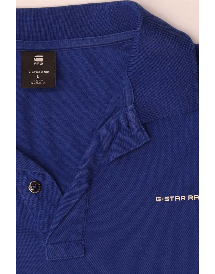 Cămașă polo G-Star pentru bărbați, mare, albastru, bumbac