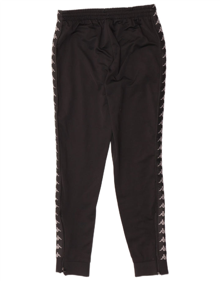 Pantaloni de trening cu grafică pentru bărbați Kappa Pantaloni de jogging Poliester mediu negru