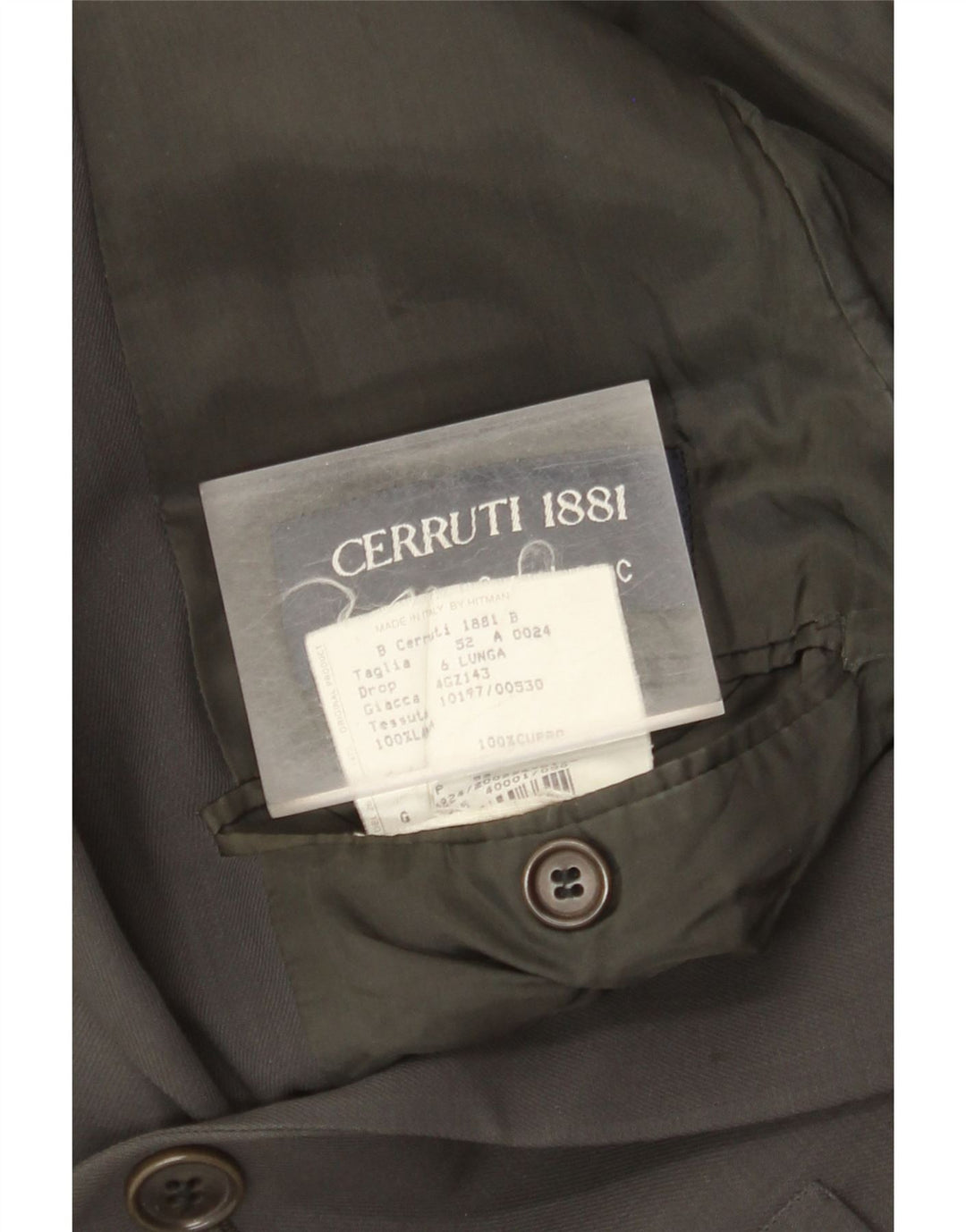 Jachetă pentru bărbați Cerruti 1881 cu 3 nasturi IT 52 XL Negru Cupro