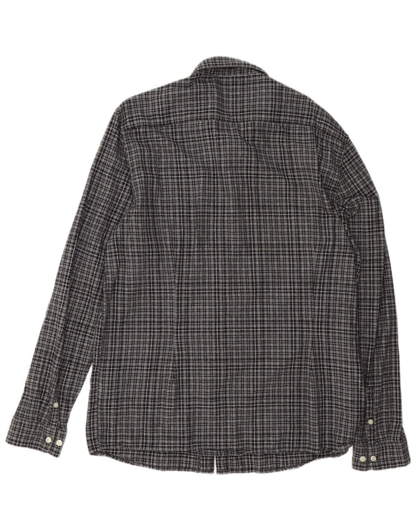 Cămașă de flanel pentru bărbați Lee, slim fit, 2XL, bumbac cu carouri bleumarin