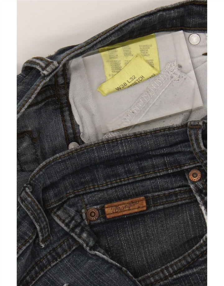 Blugi drepti pentru bărbați Wrangler W38 L32 bumbac bleumarin