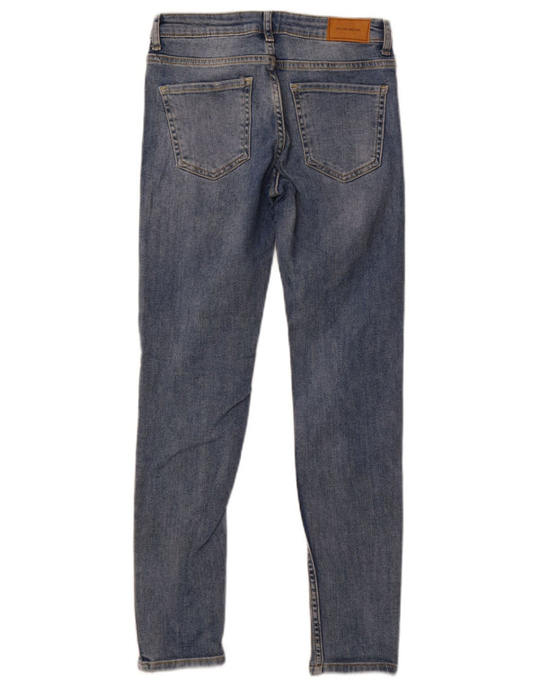 Blugi skinny distressed pentru femei Zara EU 34 2XS L24 L27 Bumbac albastru