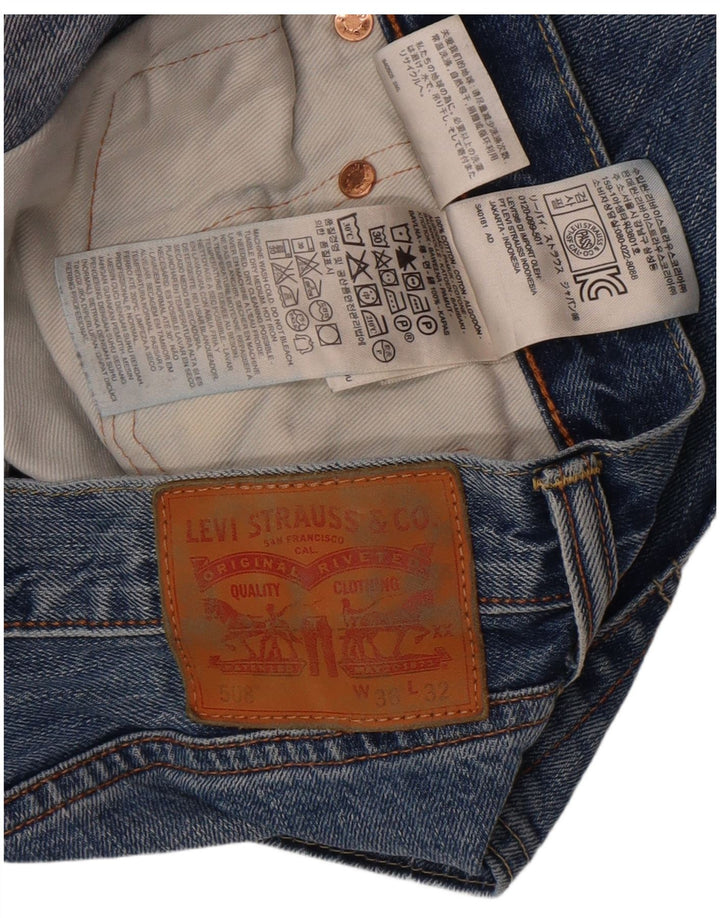 Blugi conici pentru bărbați Levi's 508 W36 L32 Bumbac albastru