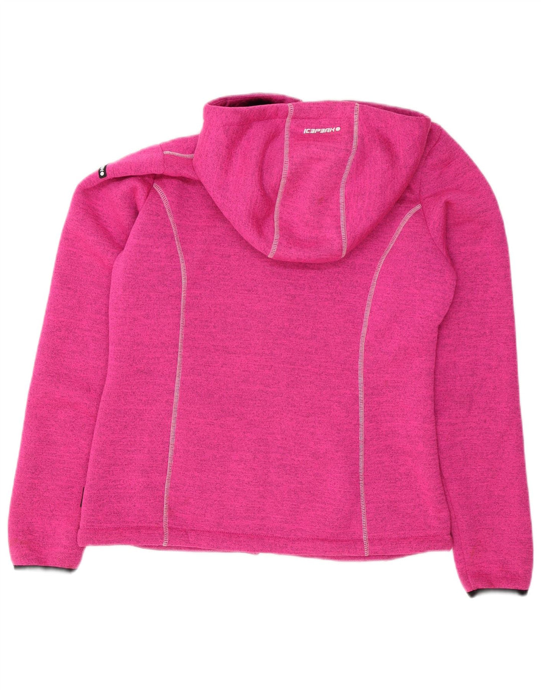 Pulover Icepeak pentru femei, cu fermoar, IT 48 XL, poliester striat roz