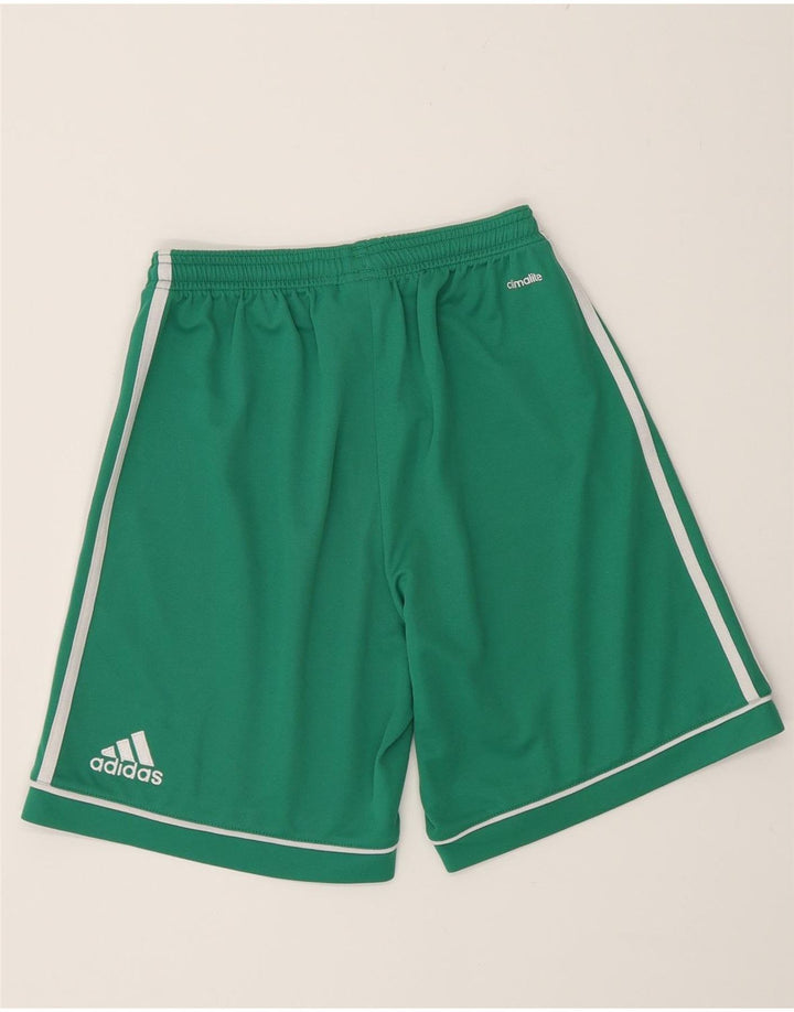 Pantaloni scurți sport adidas Climalite pentru bărbați, poliester verde mic