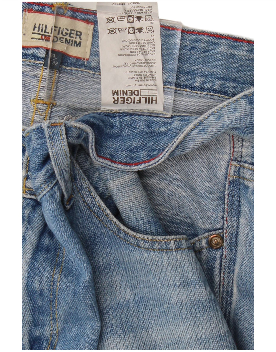 Blugi slim pentru bărbați Tommy Hilfiger W34 L32 bumbac albastru