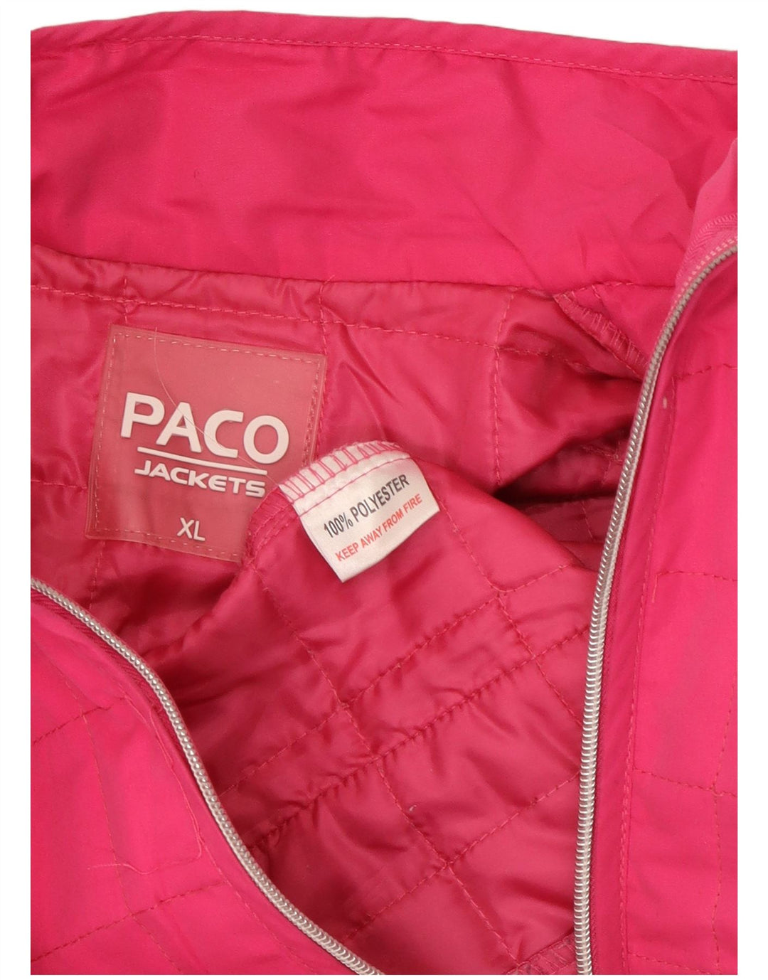 Gilet căptușit pentru femei PACO UK 18 XL, poliester roz