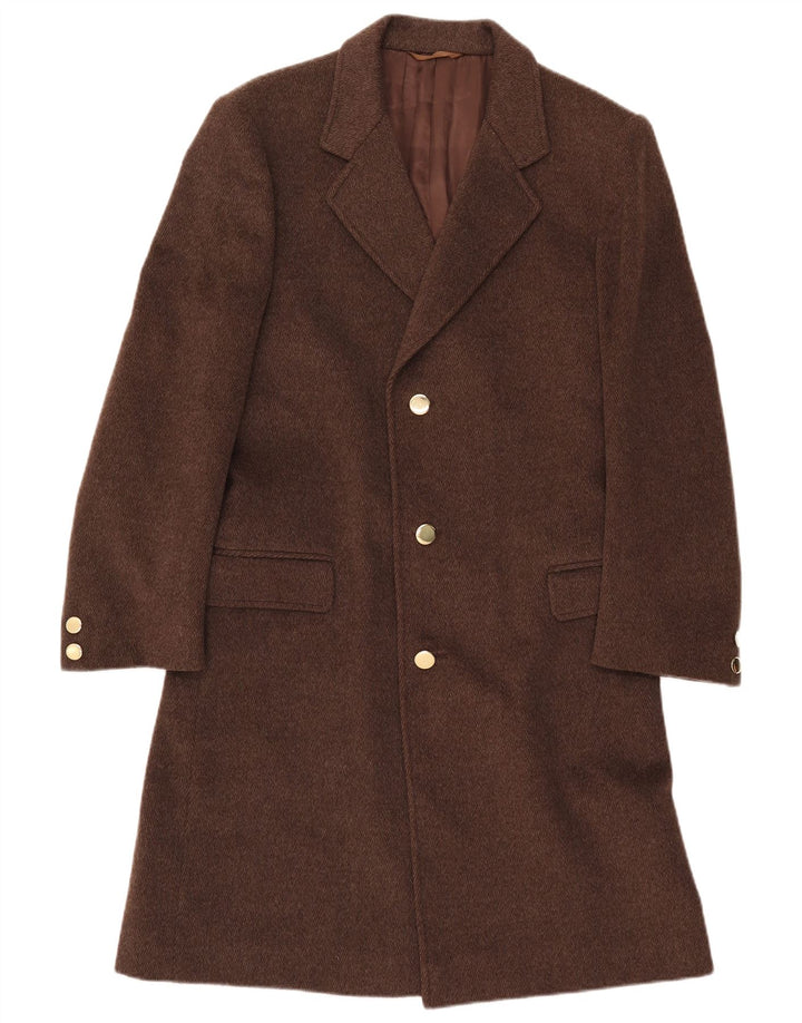 Pardesiu Vintage pentru femei IT 52 2XL Lână maro