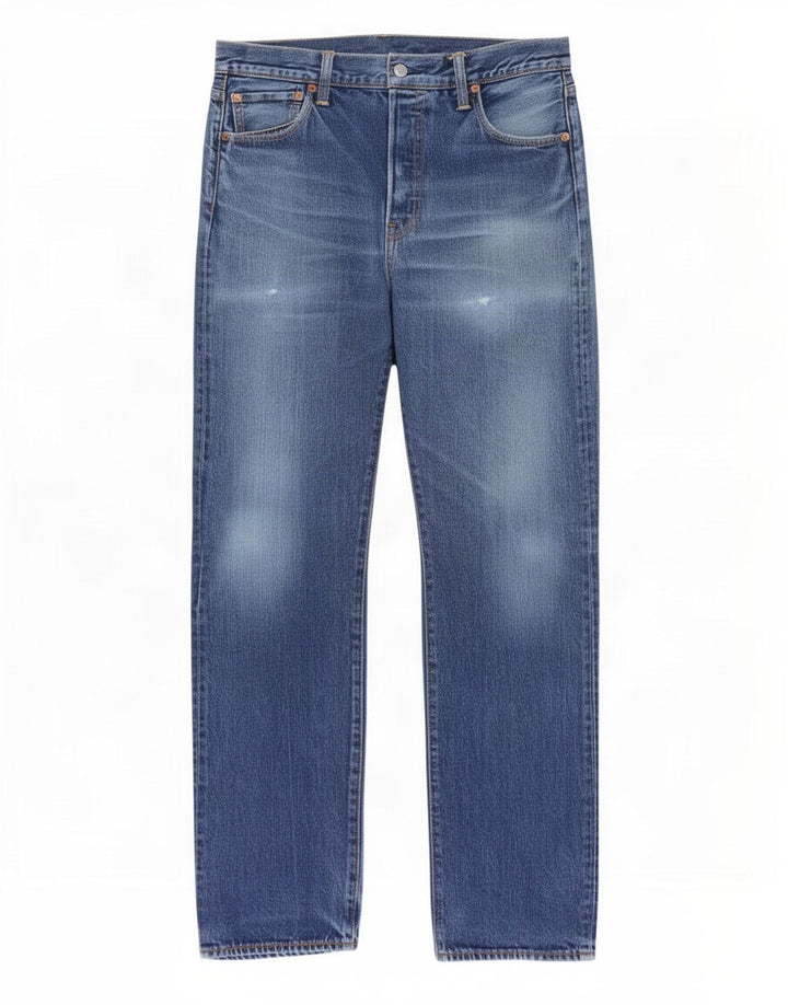 Blugi drepți distressed pentru bărbați Levi's L34 L34 Bumbac albastru