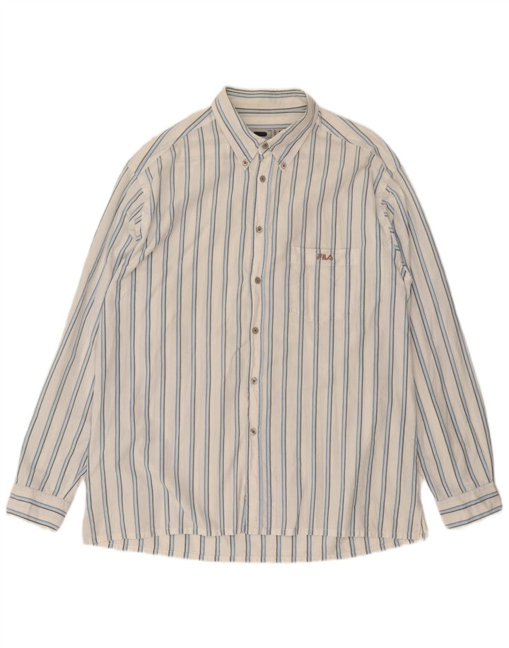 Cămașă Fila Bărbați XL Bumbac cu dungi albe