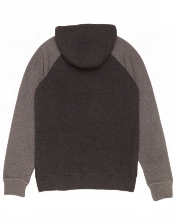 Pulover Superdry pentru bărbați, cu fermoar, cu capota, mare, gri, bumbac color bloc
