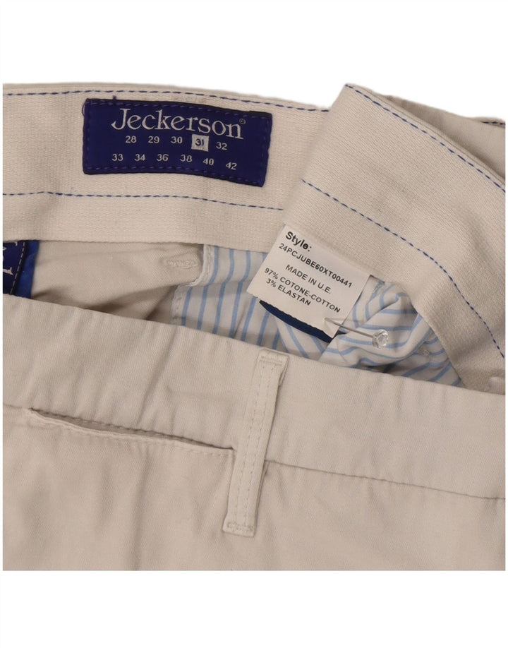 Pantaloni scurti chino pentru femei Jeckerson W31, bumbac mediu bej