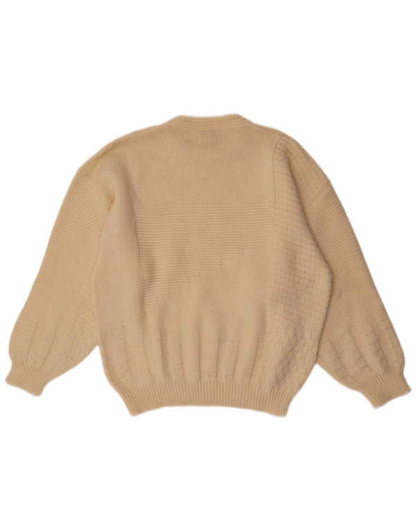 Pulover Clinique pentru femei cu decolteu triplu UK 18 XL alb
