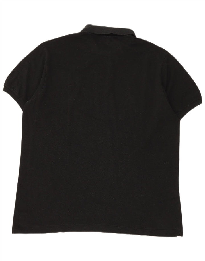 Tricou polo pentru bărbați LACOSTE Mărimea 6 XL bumbac negru