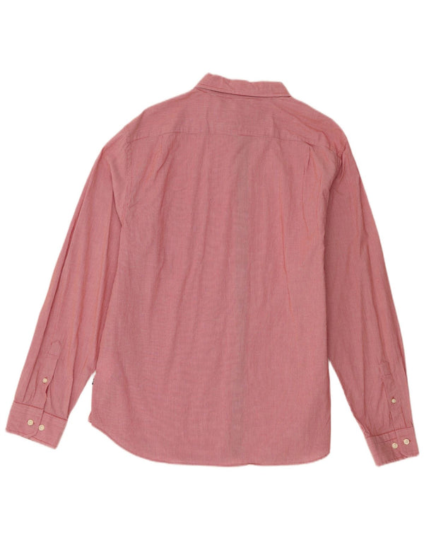 Cămașă pentru bărbați Nautica Classic Fit XL, bumbac cu dungi roz