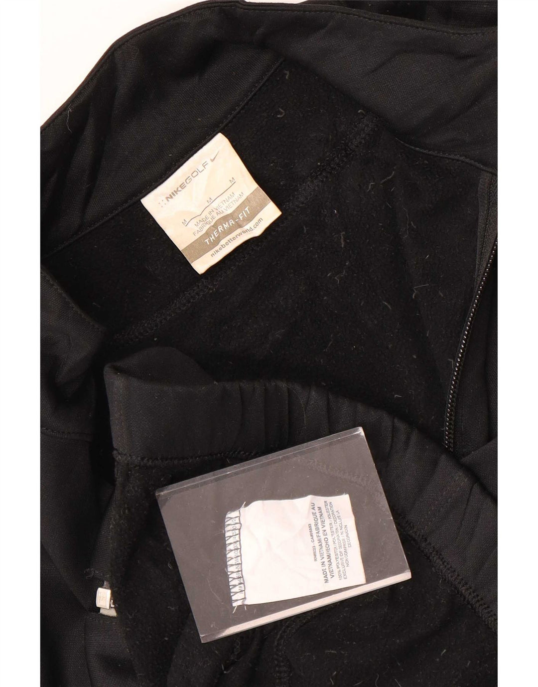 Jachetă de top pentru trening Nike Therma-Fit pentru femei UK 14 Poliester mediu negru