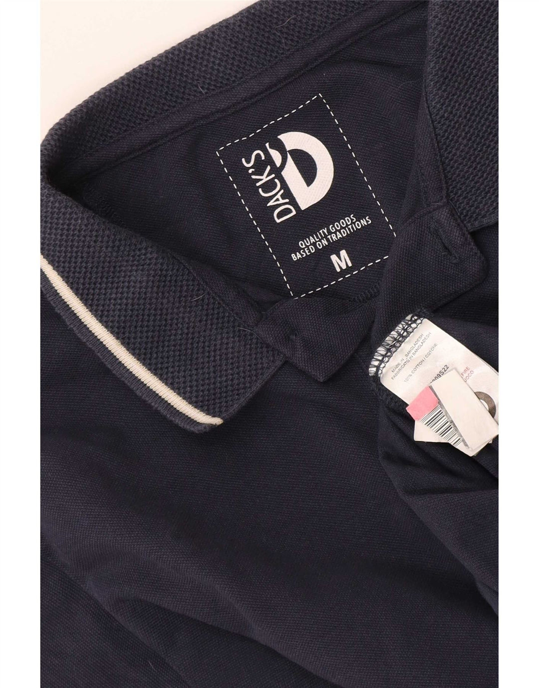 Tricou polo pentru bărbați Dack's, bumbac, albastru bleumarin mediu