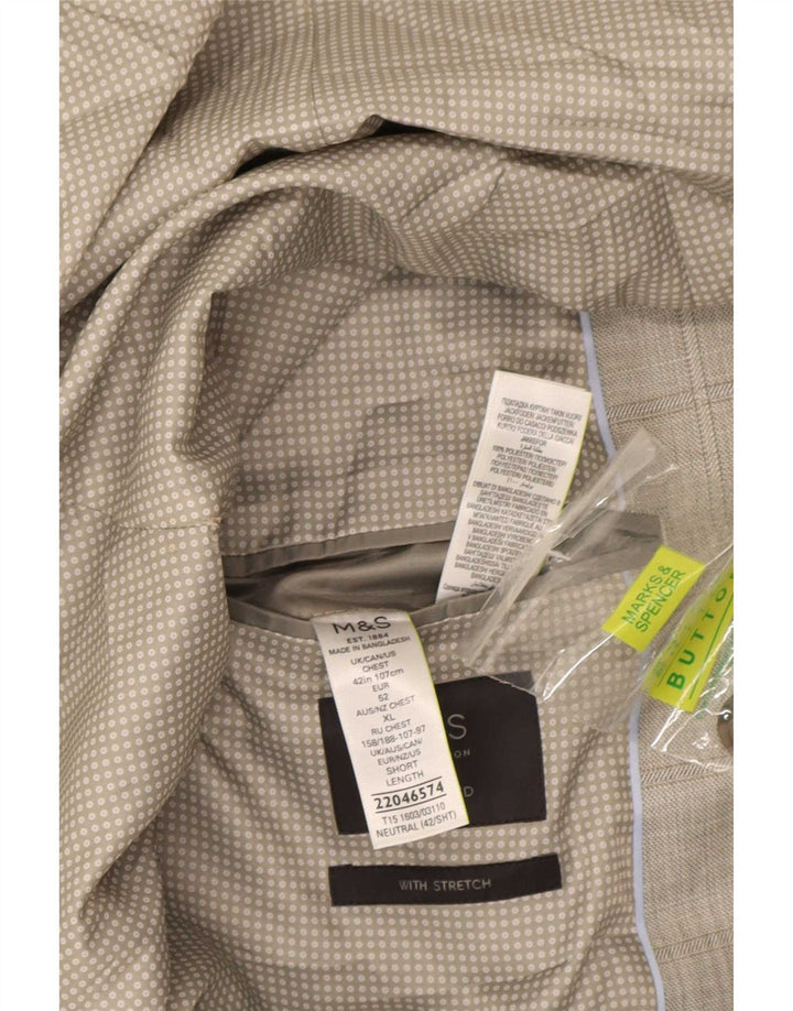 Jachetă pentru bărbați Marks & Spencer, croită cu 2 nasturi, UK 42, mare, gri