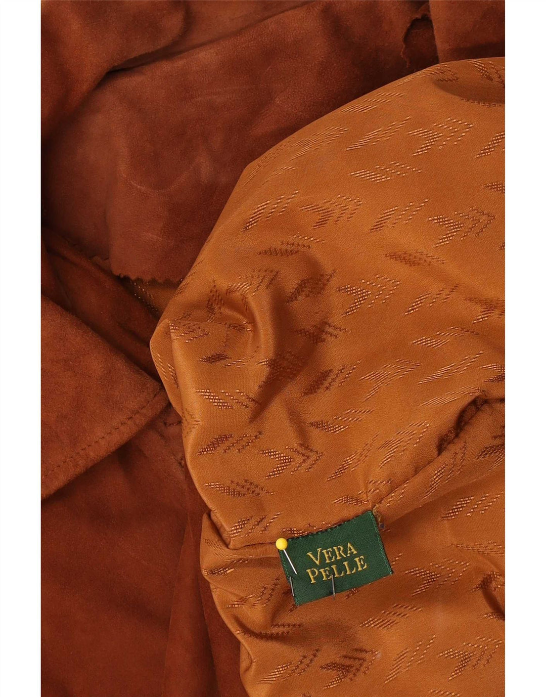 Jachetă vintage de piele intoarsa pentru femei UK 18 XL maro