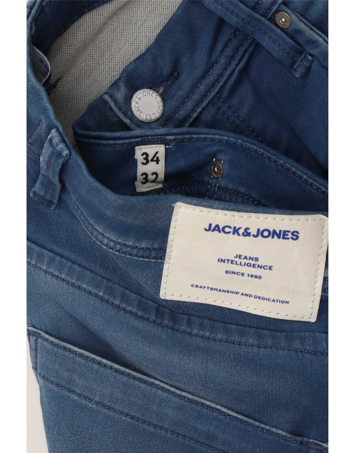 Blugi Jack & Jones Tim Straight pentru bărbați W34 L32 albaștri