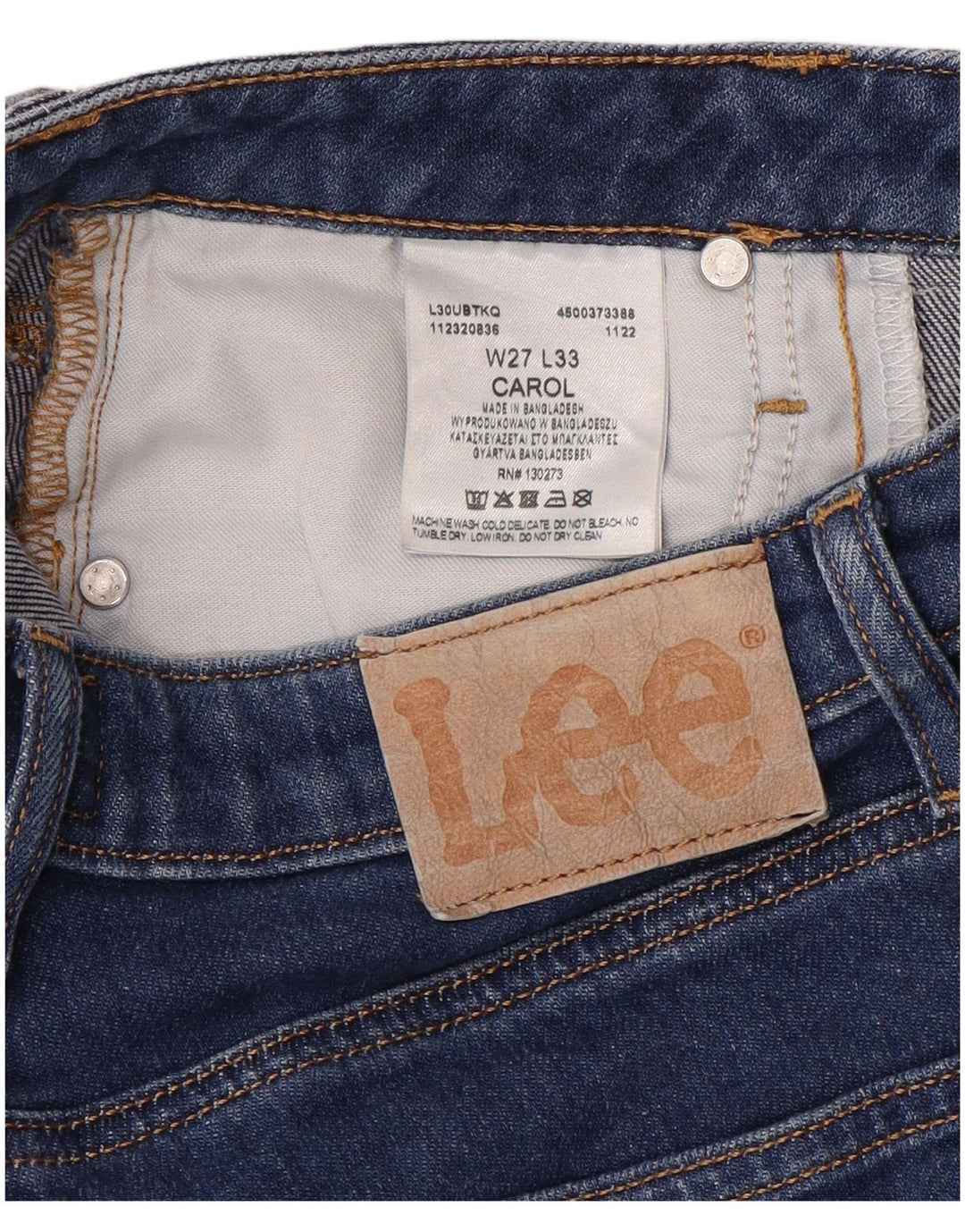 Blugi Lee pentru femei Carol Slim W27 L29 Bumbac albastru