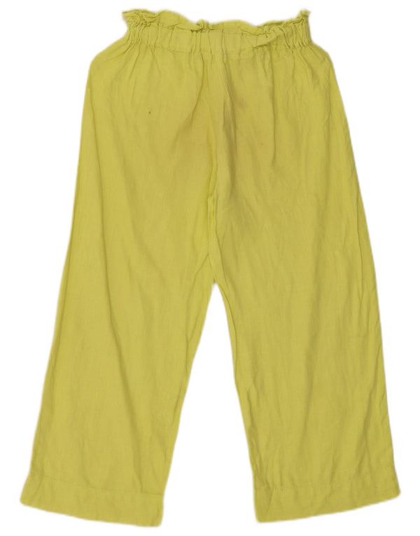Zara Fete Pantaloni Drepți Casual 11-12 Ani L30 L22 Galben