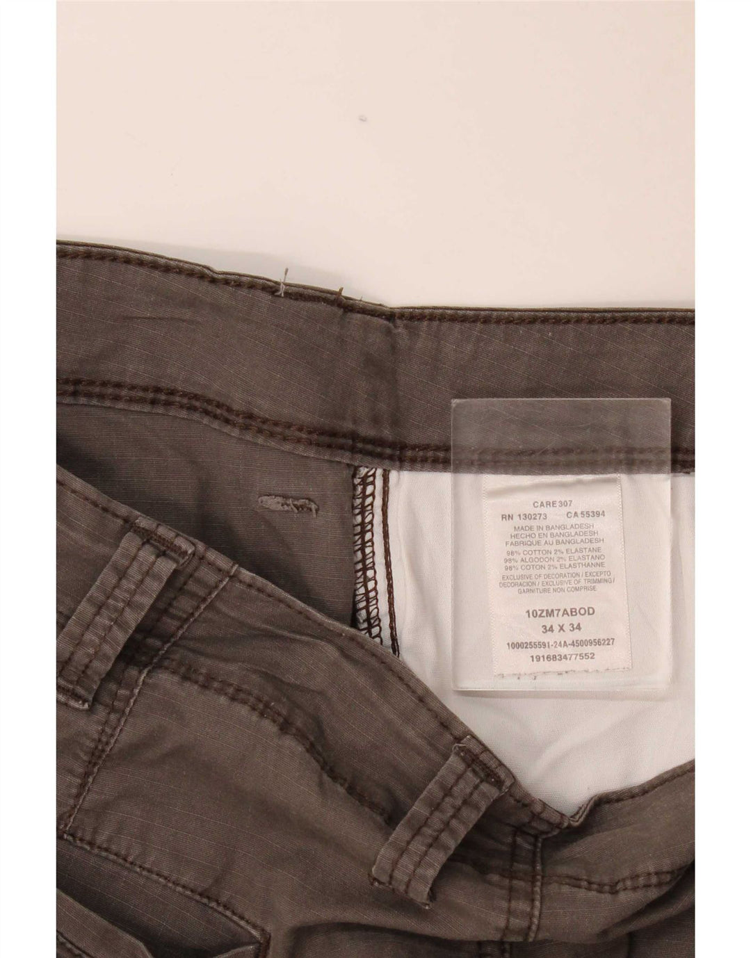 Pantaloni cargo drepti pentru bărbați Wrangler W34 L34 bumbac gri