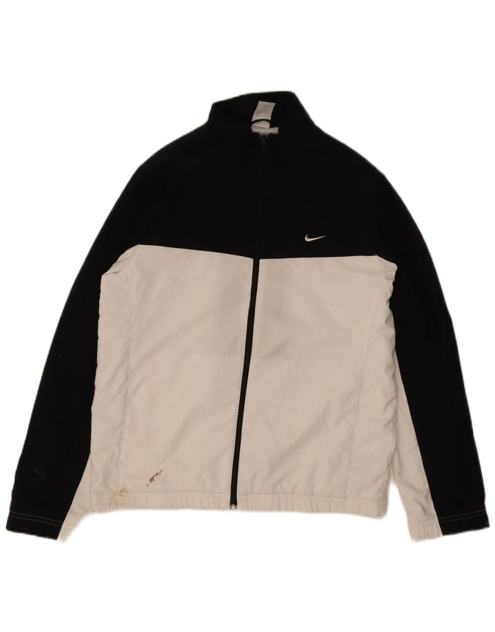 Jachetă de trening pentru bărbați Nike, negru mediu, poliester bloc de culoare